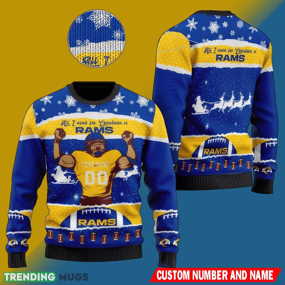 NFL Los Angeles Rams Christmas Bethlehem 3D Knitted Sweater Custom Number And Name - NFL Los Angeles Rams Christmas Bethlehem 3D Knitted Sweater Custom Number And Name NFL Los Angeles Rams Christmas Bethlehem 3D Knitted Sweater Custom Number And Name - NFL Los Angeles Rams Christmas Bethlehem 3D Knitted Sweater Custom Number And Name