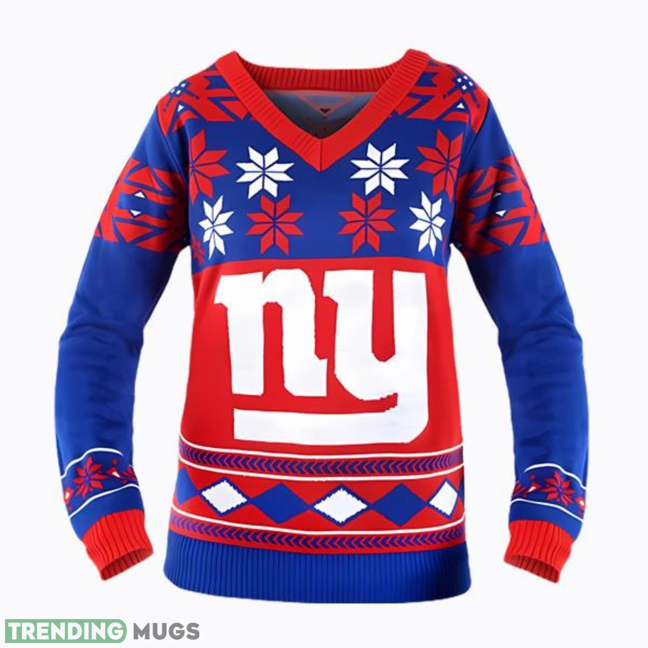 NFL Women’s New York Giants Ugly Christmas Sweater Product Photo 1 NFL Women’s New York Giants Ugly Christmas Sweater Product Photo 1