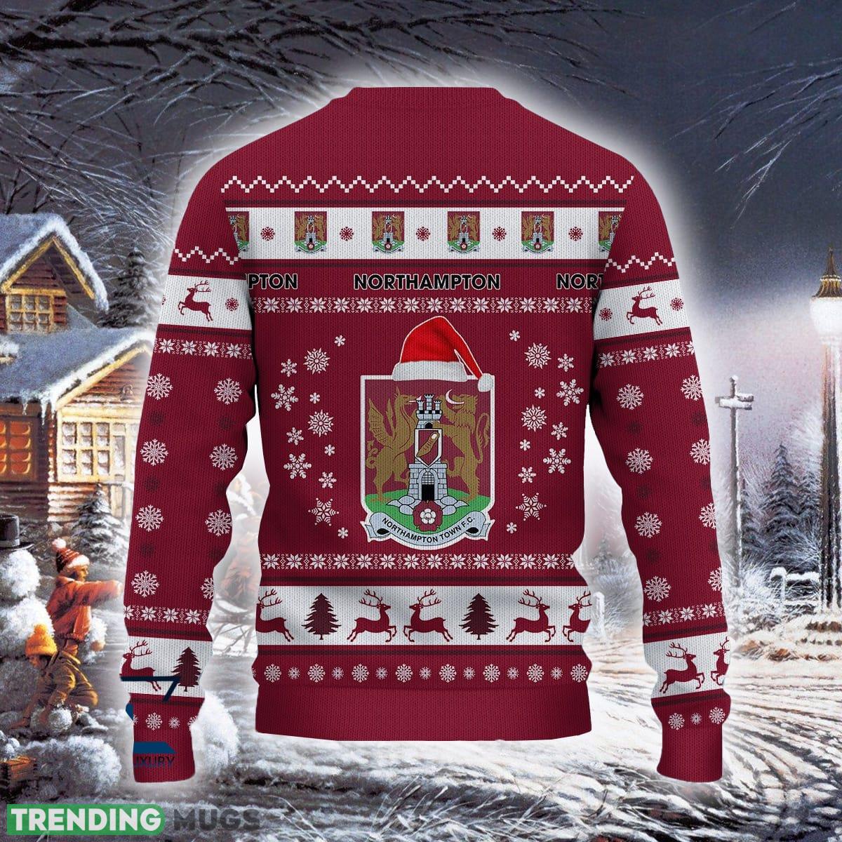 Northampton Town F.C Island Efl Logo Team Ugly Christmas Sweater For Fans Gift Unisex Sweatshirt - Northampton Town F.C Cruise Efl Ugly Christmas Sweater For Fans Gift Northampton Town F.C Island Efl Logo Team Ugly Christmas Sweater For Fans Gift Unisex Sweatshirt - Northampton Town F.C Cruise Efl Ugly Christmas Sweater For Fans Gift
