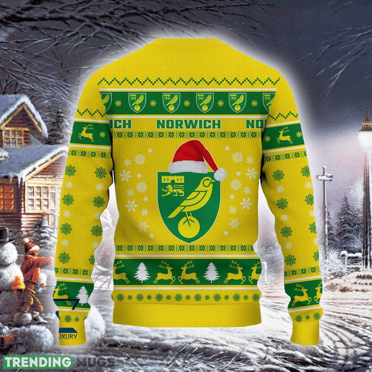 Norwich City Gift Efl Logo Team Ugly Christmas Sweater For Fans Gift Unisex Sweatshirt 3D Sweater Norwich City Gift Efl Logo Team Ugly Christmas Sweater For Fans Gift Unisex Sweatshirt 3D Sweater