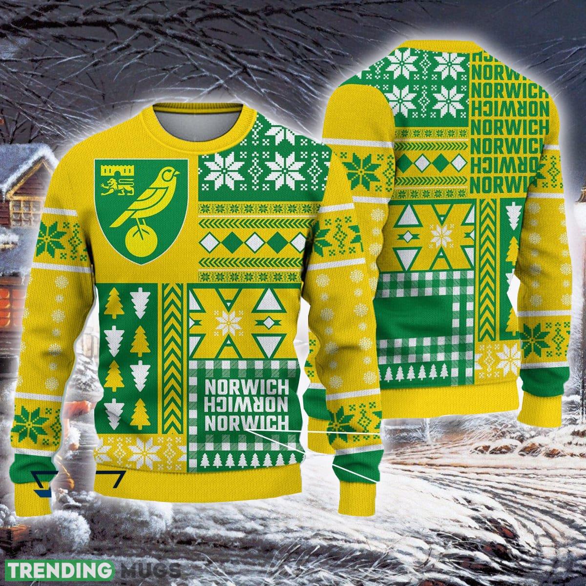 Norwich City Party Efl Logo Team Ugly Christmas Sweater For Fans Gift Unisex Sweatshirt 3D Sweater Norwich City Party Efl Logo Team Ugly Christmas Sweater For Fans Gift Unisex Sweatshirt 3D Sweater