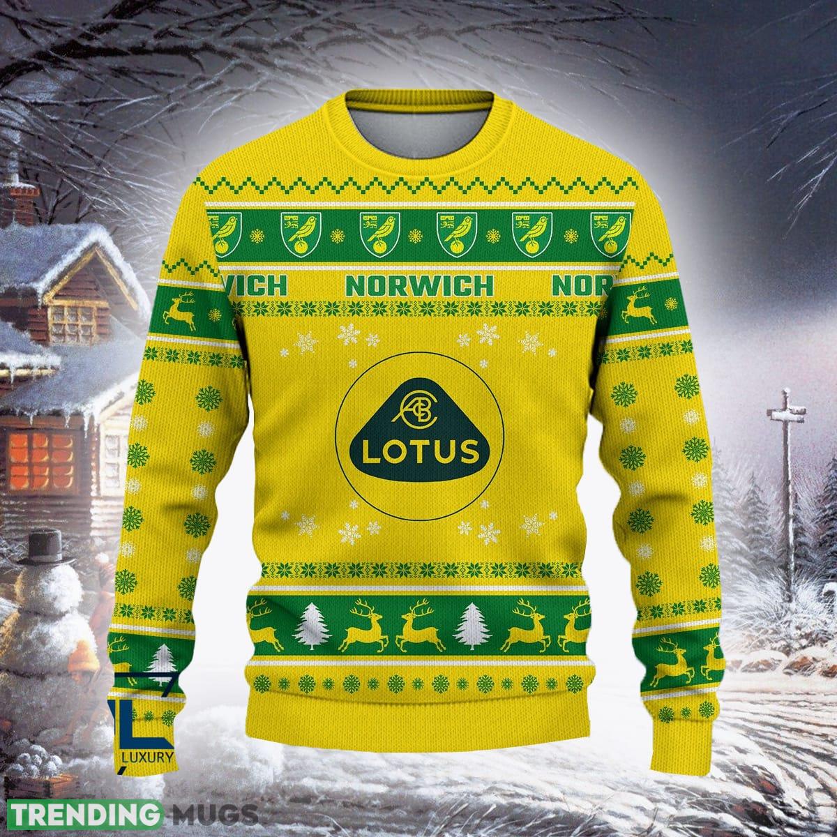 Norwich City Souvenir Efl Logo Team Ugly Christmas Sweater For Fans Gift Unisex Sweatshirt 3D Sweater Norwich City Souvenir Efl Logo Team Ugly Christmas Sweater For Fans Gift Unisex Sweatshirt 3D Sweater