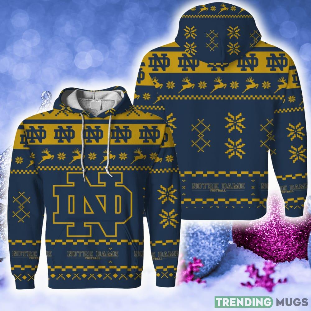 Notre Dame Fighting Irish Family Fans Gift 3D Hoodie Zip Hoodie Printed For Men And Women - Christmas Urly Sweater Snow Santa Pattern Logo Notre Dame Fighting Irish Christmas Tree Gifts Unisex For Fan, Hoodie, Sweatshirt-3D Unisex Hoodie_1 Notre Dame Fighting Irish Family Fans Gift 3D Hoodie Zip Hoodie Printed For Men And Women - Christmas Urly Sweater Snow Santa Pattern Logo Notre Dame Fighting Irish Christmas Tree Gifts Unisex For Fan, Hoodie, Sweatshirt-3D Unisex Hoodie_1