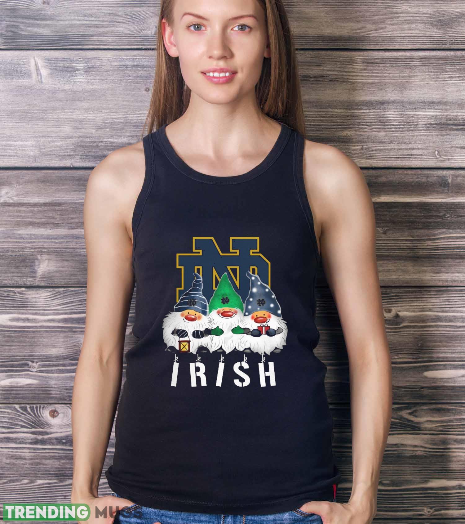 Notre Dame Fighting Irish Gnomies Christmas Funny Black T Shirt Sweatshirt For Fans Dark Shirt Notre Dame Fighting Irish Gnomies Christmas Funny Black T Shirt Sweatshirt For Fans Dark Shirt