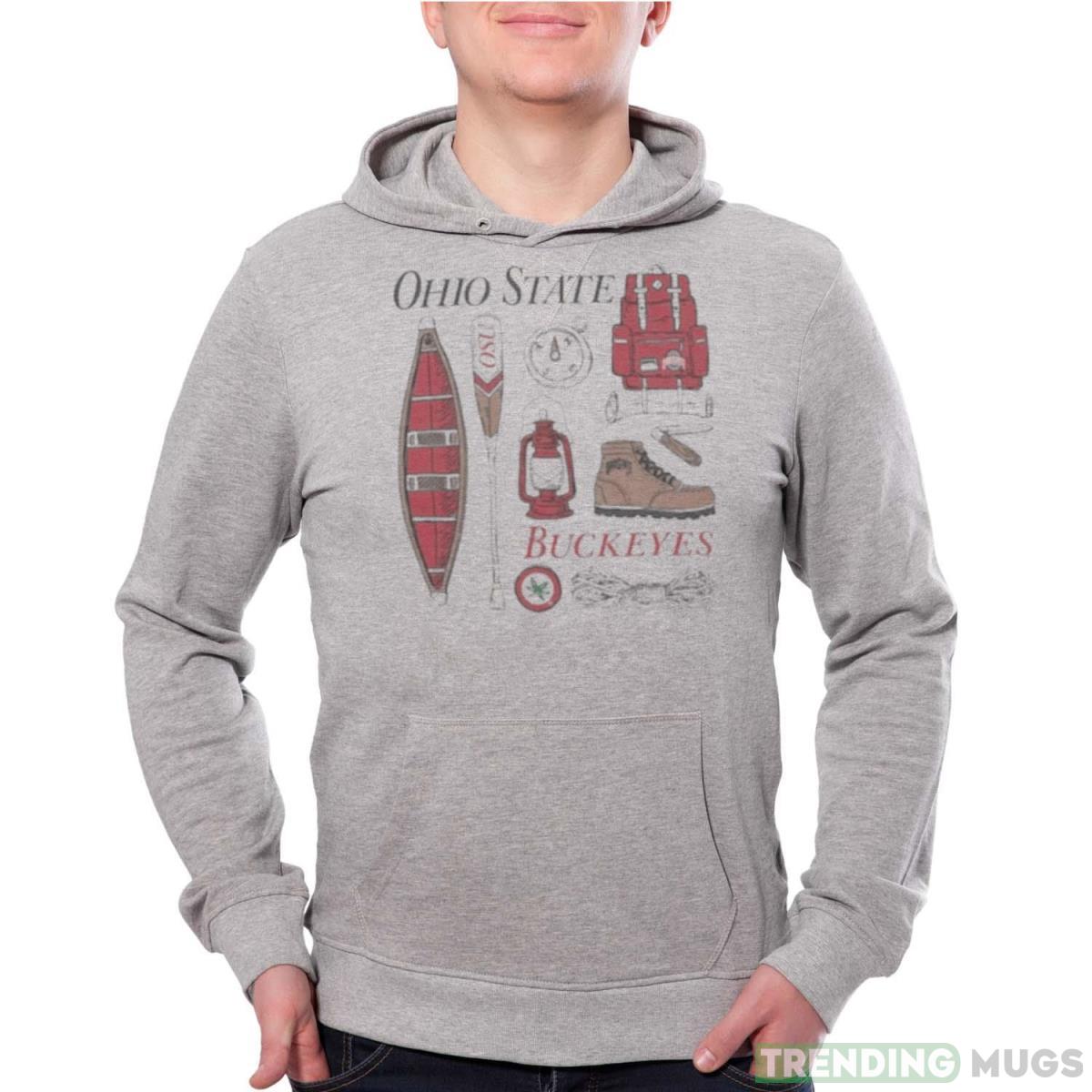 Ohio State Buckeyes Comfort Wash Camping Trip T Shirt - Grey Unisex Hoodie Ohio State Buckeyes Comfort Wash Camping Trip T Shirt - Grey Unisex Hoodie