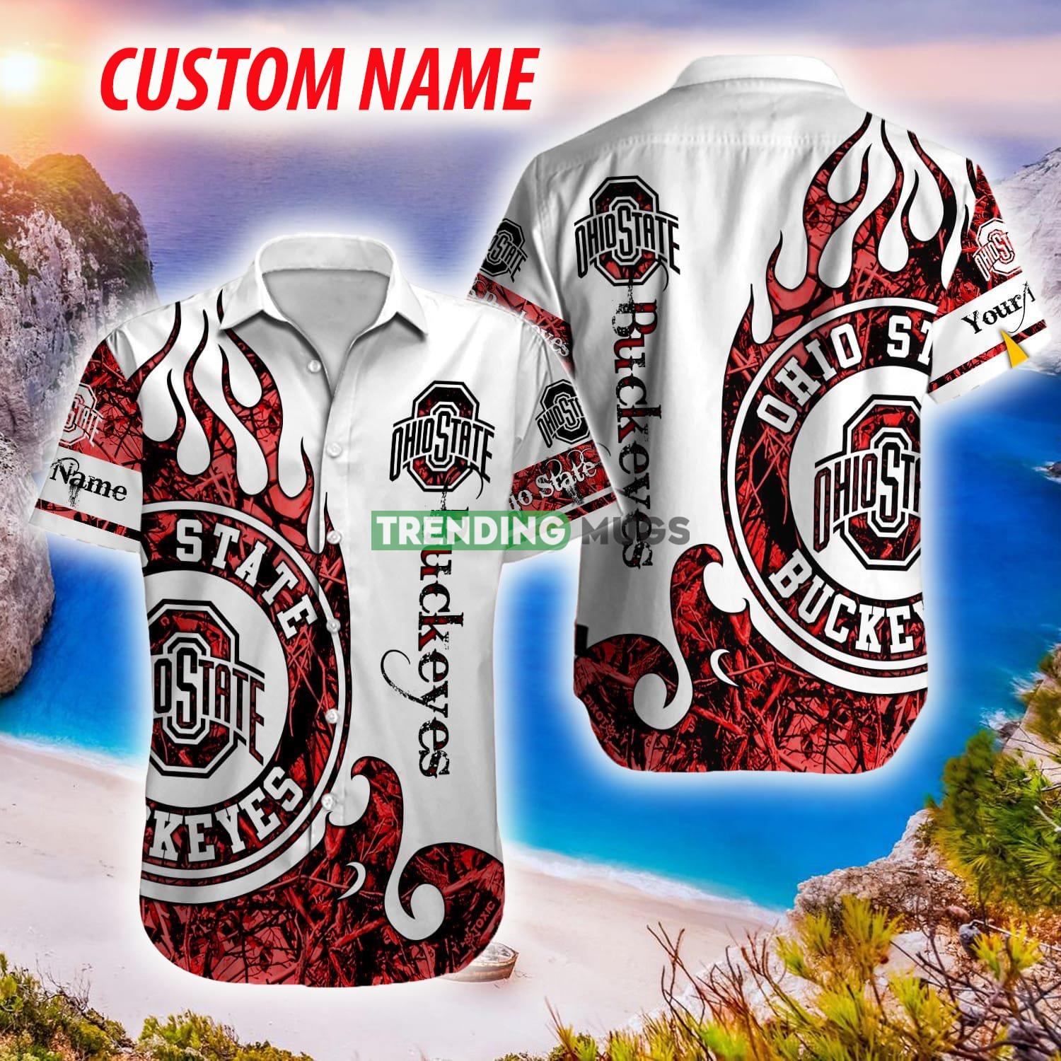 Ohio State Buckeyes NCAA Hawaiian Shirt Pattern Summer Custom Name For Men And Women Gift - Ohio State Buckeyes NCAA1 Hawaiian Shirt_1 Ohio State Buckeyes NCAA Hawaiian Shirt Pattern Summer Custom Name For Men And Women Gift - Ohio State Buckeyes NCAA1 Hawaiian Shirt_1