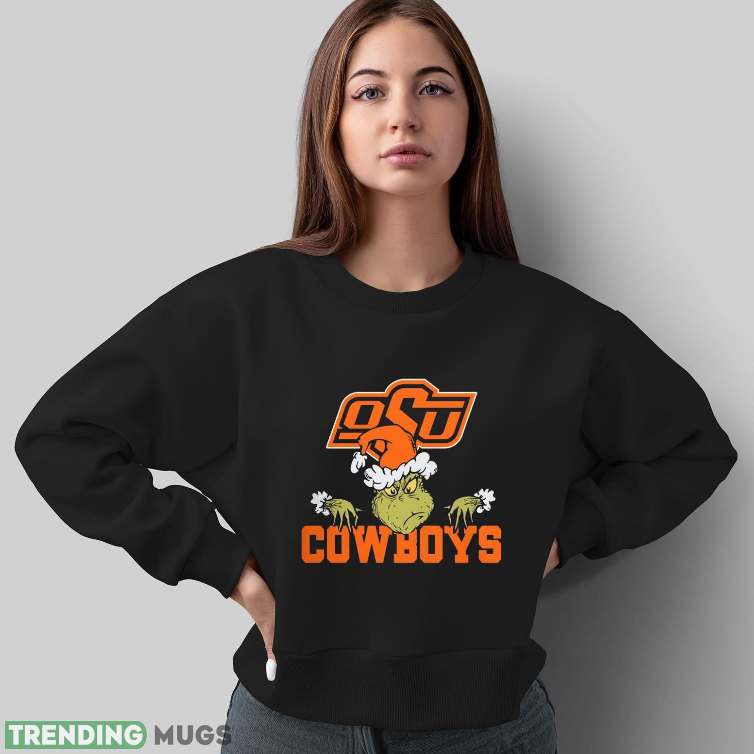 Oklahoma State Cowboys Grinch Funny Black T Shirt Sweatshirt For Fans Dark Shirt Oklahoma State Cowboys Grinch Funny Black T Shirt Sweatshirt For Fans Dark Shirt