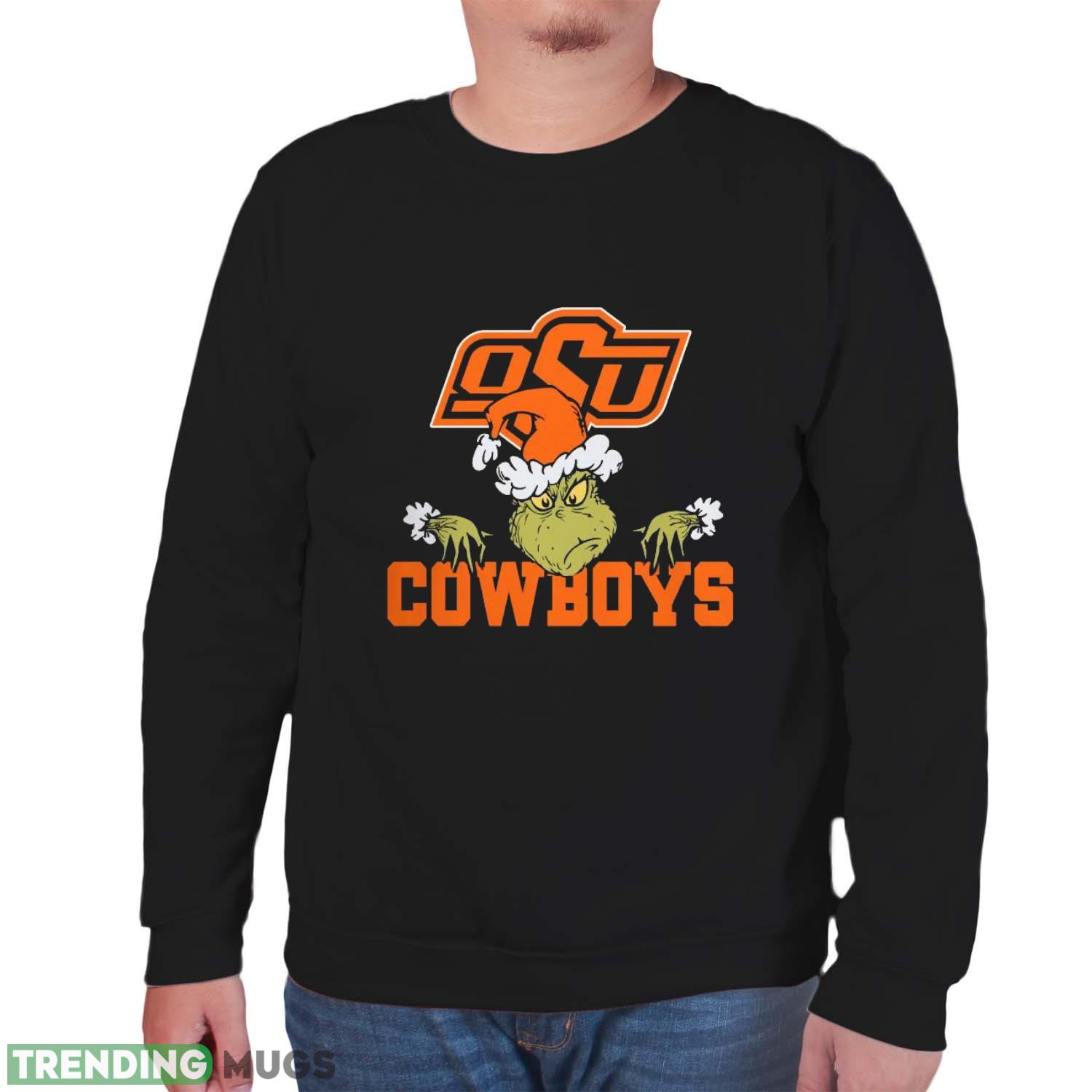 Oklahoma State Cowboys Grinch Funny Black T Shirt Sweatshirt For Fans Dark Shirt Oklahoma State Cowboys Grinch Funny Black T Shirt Sweatshirt For Fans Dark Shirt