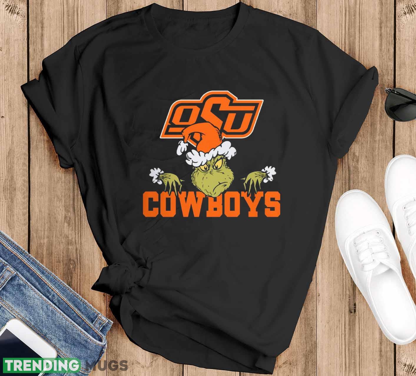 Oklahoma State Cowboys Grinch Funny Black T Shirt Sweatshirt For Fans - Black T-Shirt Oklahoma State Cowboys Grinch Funny Black T Shirt Sweatshirt For Fans - Black T-Shirt