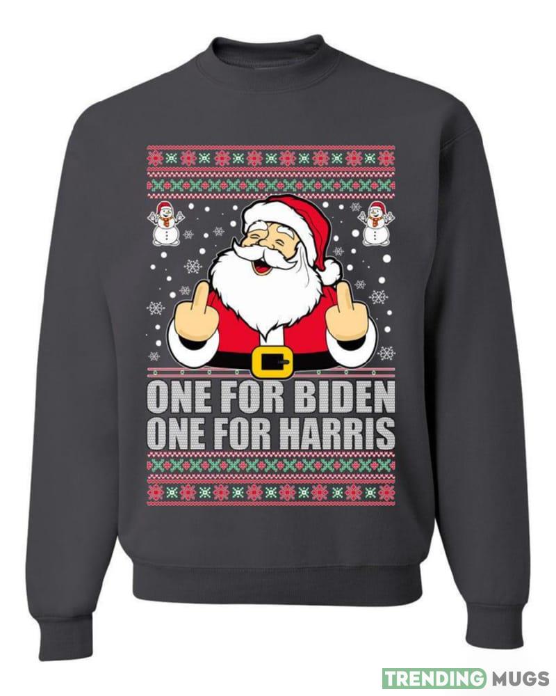 One For Biden One For Harris Santa Merry Sweater Sweatshirt For Men And Women Gift Ugly Christmas Dark Shirt One For Biden One For Harris Santa Merry Sweater Sweatshirt For Men And Women Gift Ugly Christmas Dark Shirt