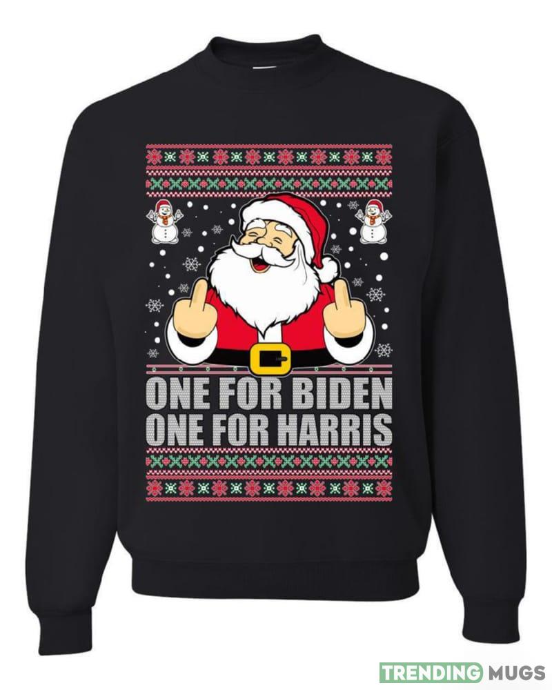 One For Biden One For Harris Santa Merry Sweater Sweatshirt For Men And Women Gift Ugly Christmas - One For Biden One For Harris Santa Merry Ugly Christmas Sweater Sweatshirt_1 One For Biden One For Harris Santa Merry Sweater Sweatshirt For Men And Women Gift Ugly Christmas - One For Biden One For Harris Santa Merry Ugly Christmas Sweater Sweatshirt_1