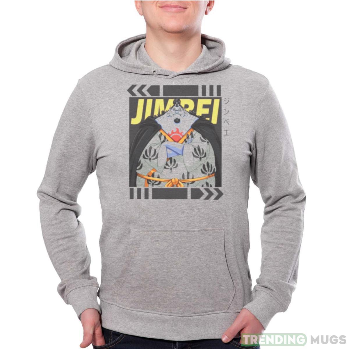 One Piece Jimbei Square Design shirt - Grey Unisex Hoodie One Piece Jimbei Square Design shirt - Grey Unisex Hoodie