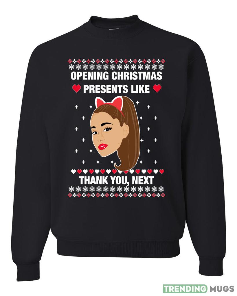opening christmas presents like thank you, next Christmas Sweatshirt For Men And Women Gift Ugly Christmas Dark Shirt opening christmas presents like thank you, next Christmas Sweatshirt For Men And Women Gift Ugly Christmas Dark Shirt