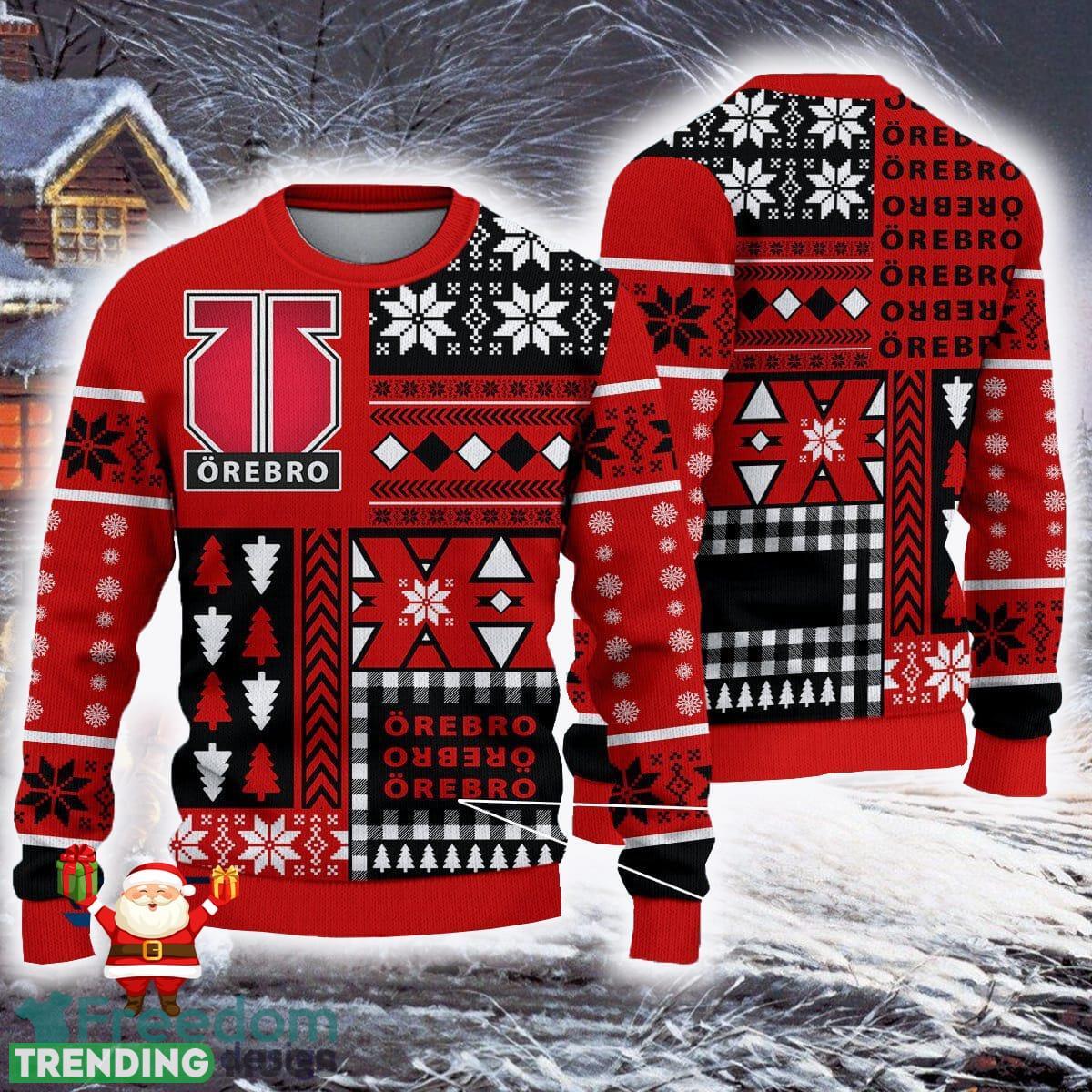 Orebro HK Affordable shl hockeyallsvenskan Ugly Christmas Sweaters For Fans Gift - Orebro HK Affordable shl hockeyallsvenskan Ugly Christmas Sweaters For Fans Gift