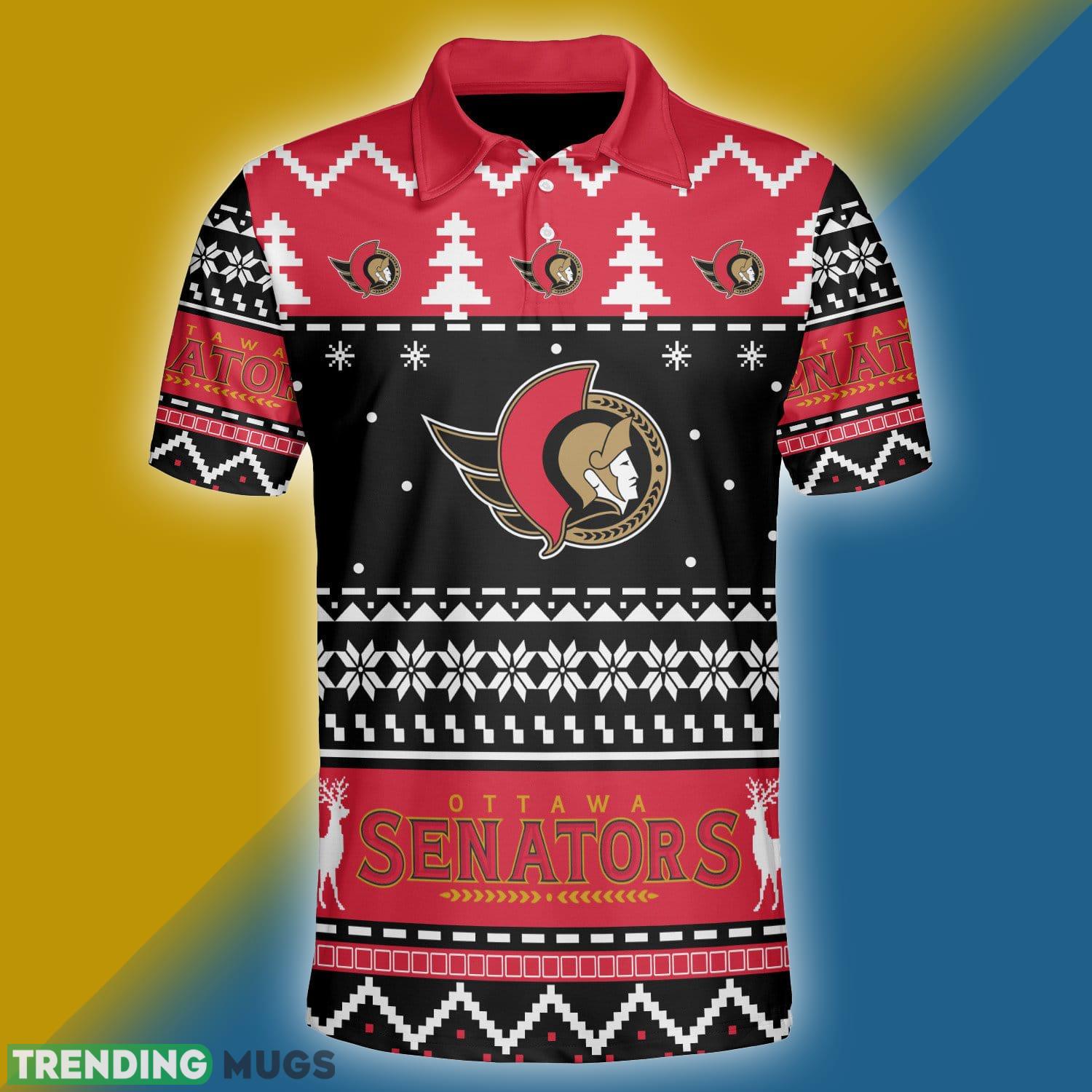 Ottawa Senators Custom Numer And Name Ugly Xmas Polo Shirt For Men Women - Ottawa Senators Custom Your Name & Number Ugly Christmas Polo Style_1 Ottawa Senators Custom Numer And Name Ugly Xmas Polo Shirt For Men Women - Ottawa Senators Custom Your Name & Number Ugly Christmas Polo Style_1