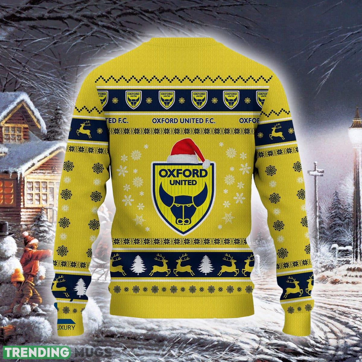 Oxford United F.C Cruise Efl Logo Team Ugly Christmas Sweater For Fans Gift Unisex Sweatshirt 3D Sweater Oxford United F.C Cruise Efl Logo Team Ugly Christmas Sweater For Fans Gift Unisex Sweatshirt 3D Sweater