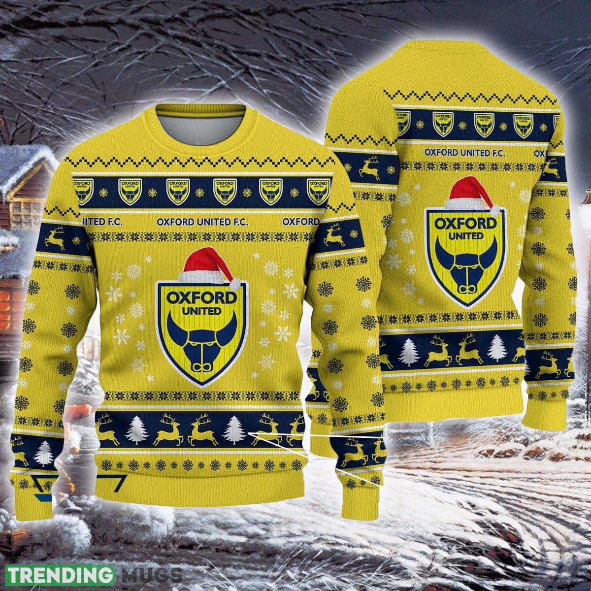 Oxford United F.C Cruise Efl Logo Team Ugly Christmas Sweater For Fans Gift Unisex Sweatshirt - Oxford United F.C Latest Efl Ugly Christmas Sweater For Fans Gift Oxford United F.C Cruise Efl Logo Team Ugly Christmas Sweater For Fans Gift Unisex Sweatshirt - Oxford United F.C Latest Efl Ugly Christmas Sweater For Fans Gift