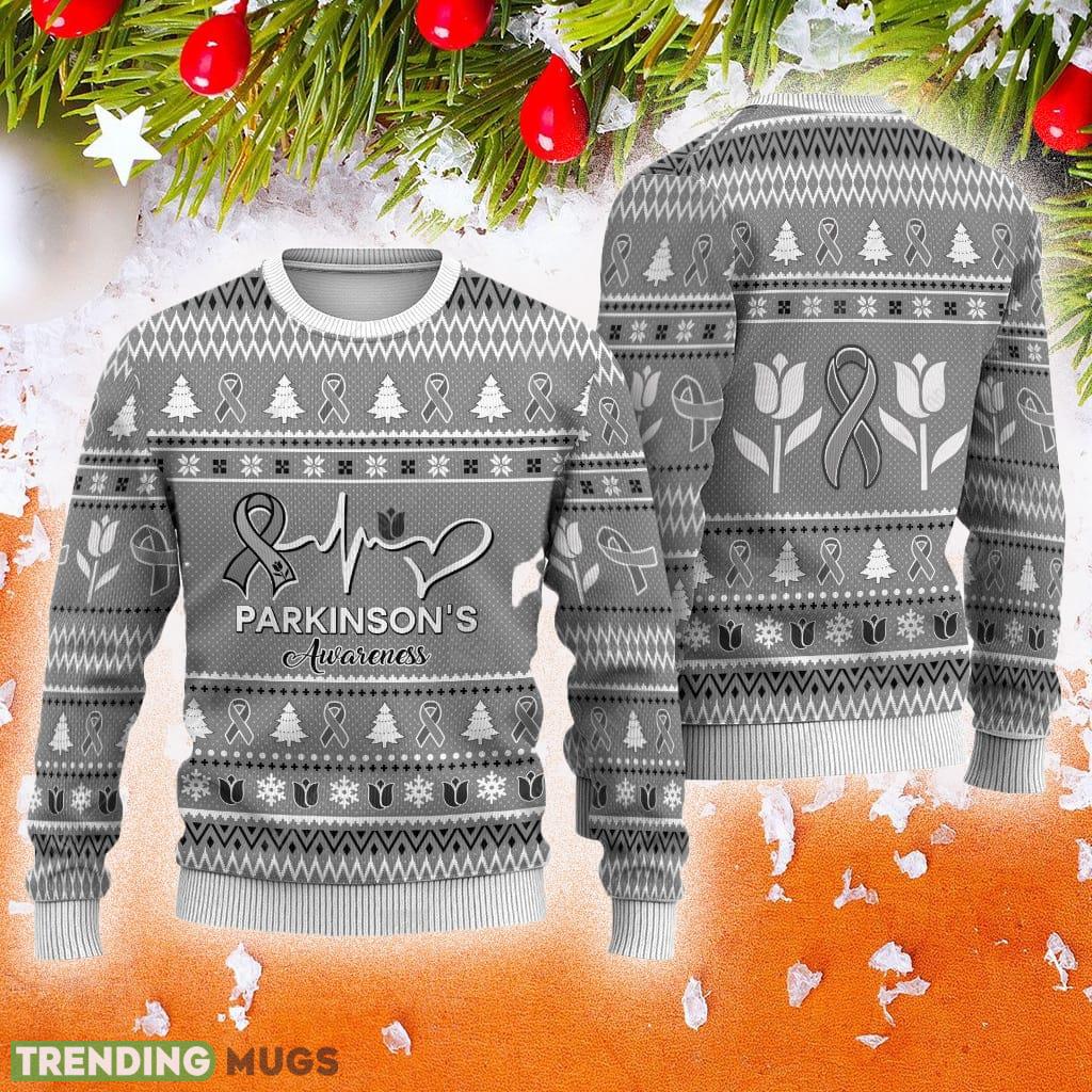 Parkinson's Awareness Xmas Symbol Animals Ugly Christmas Sweater AOP Gift For Men And Women 3D Sweater Parkinson's Awareness Xmas Symbol Animals Ugly Christmas Sweater AOP Gift For Men And Women - Parkinson's Awareness Xmas Symbol Animals Ugly Christmas Sweater AOP Gift For Men And Women