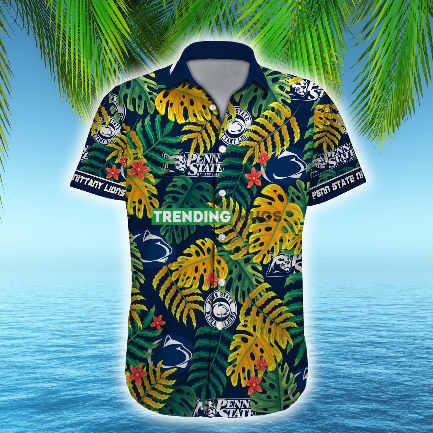 Penn State Nittany Lions NCAA Hawaiian Shirt Custom Name Leaf Colors For Men And Women Hawaiian Shirt Penn State Nittany Lions NCAA Hawaiian Shirt Custom Name Leaf Colors For Men And Women Hawaiian Shirt