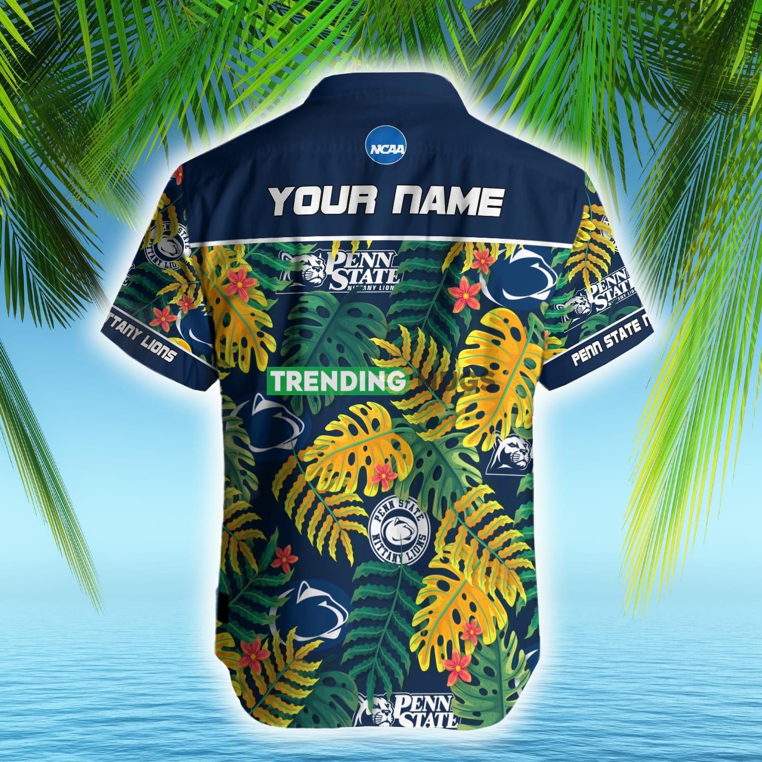 Penn State Nittany Lions NCAA Hawaiian Shirt Custom Name Leaf Colors For Men And Women Hawaiian Shirt Penn State Nittany Lions NCAA Hawaiian Shirt Custom Name Leaf Colors For Men And Women Hawaiian Shirt