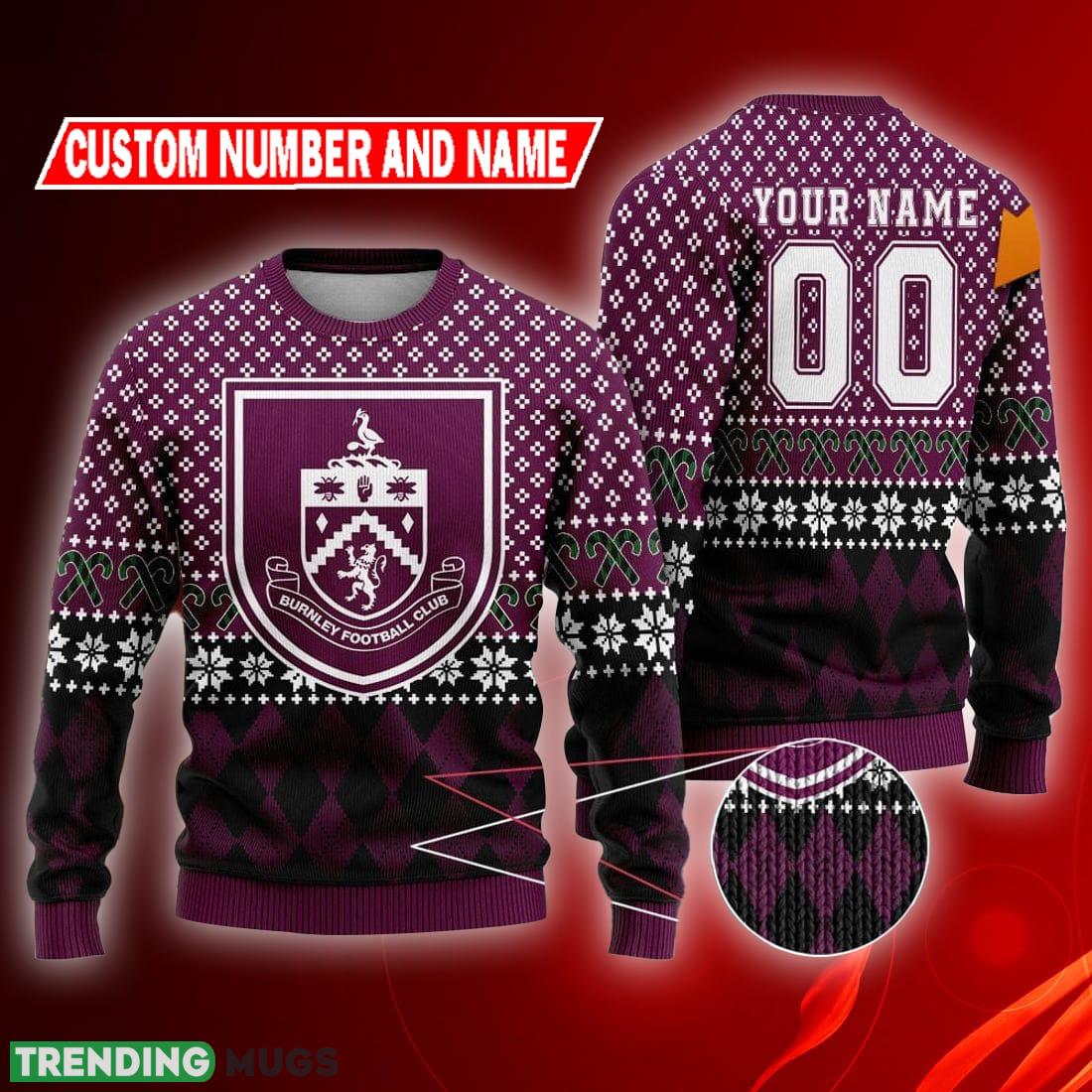 Personalized Burnley 3D Ugly Christmas Sweater - Personalized Burnley 3D Ugly Christmas Sweater Personalized Burnley 3D Ugly Christmas Sweater - Personalized Burnley 3D Ugly Christmas Sweater