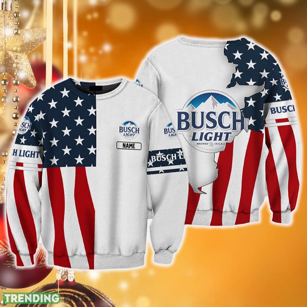 Personalized Busch Light USA Flag 3D Sweater Sweatshirt AOP For Christmas Gift Men And Women - Personalized Busch Light USA Flag T-shirt & Sweatshirt_2 Personalized Busch Light USA Flag 3D Sweater Sweatshirt AOP For Christmas Gift Men And Women - Personalized Busch Light USA Flag T-shirt & Sweatshirt_2