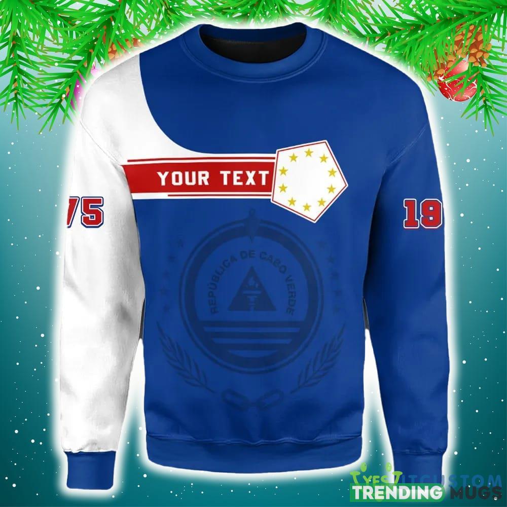 Personalized Cape Verde Blue 3D Sweater Community Logo Funny Gift For Men And Women Christmas Holiday 3D Sweater Personalized Cape Verde Blue 3D Sweater Community Logo Funny Gift For Men And Women Christmas Holiday 3D Sweater