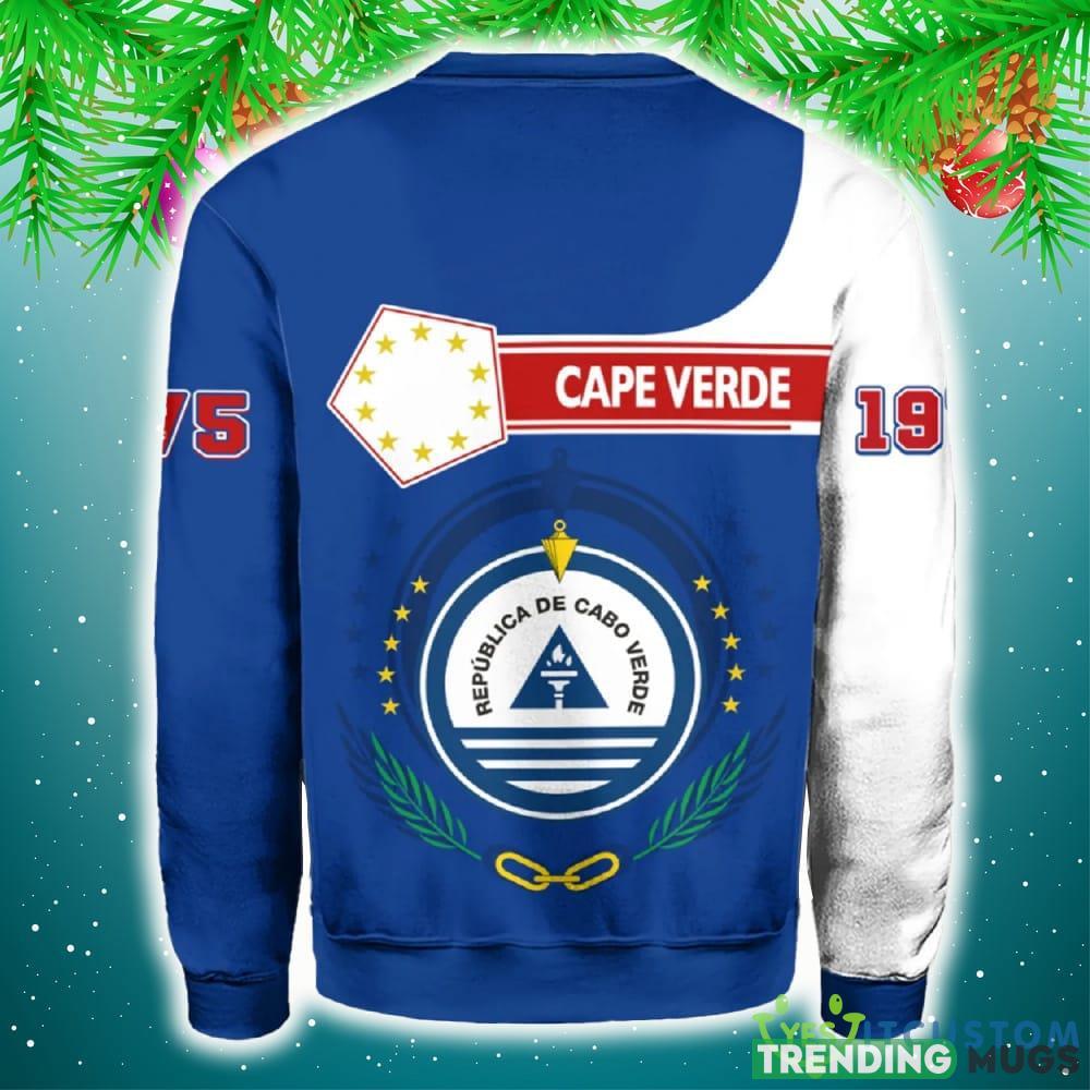 Personalized Cape Verde Blue 3D Sweater Community Logo Funny Gift For Men And Women Christmas Holiday 3D Sweater Personalized Cape Verde Blue 3D Sweater Community Logo Funny Gift For Men And Women Christmas Holiday 3D Sweater
