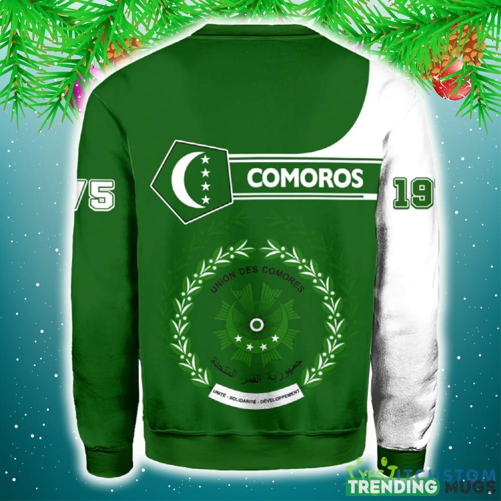 Personalized Comoros Green Yellow 3D Sweater Community Logo Funny Gift For Men And Women Christmas Holiday 3D Sweater Personalized Comoros Green Yellow 3D Sweater Community Logo Funny Gift For Men And Women Christmas Holiday 3D Sweater