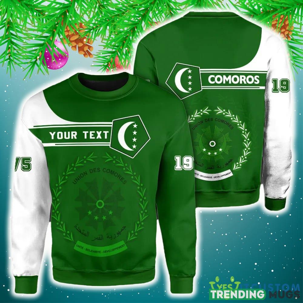 Personalized Comoros Green Yellow 3D Sweater Community Logo Funny Gift For Men And Women Christmas Holiday - Comoros 3D Sweater Christmas_1 Personalized Comoros Green Yellow 3D Sweater Community Logo Funny Gift For Men And Women Christmas Holiday - Comoros 3D Sweater Christmas_1