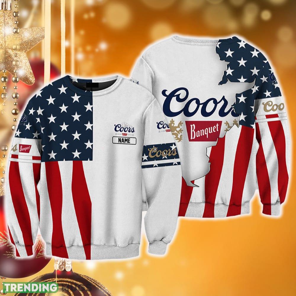 Personalized Coors Banquet USA Flag 3D Sweater Sweatshirt AOP For Christmas Gift Men And Women - Personalized Coors Banquet USA Flag T-shirt & Sweatshirt_2 Personalized Coors Banquet USA Flag 3D Sweater Sweatshirt AOP For Christmas Gift Men And Women - Personalized Coors Banquet USA Flag T-shirt & Sweatshirt_2