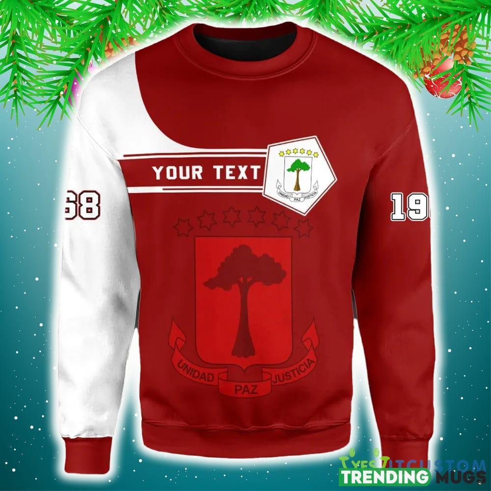 Personalized Equatorial Guinea Red 3D Sweater Community Logo Funny Gift For Men And Women Christmas Holiday 3D Sweater Personalized Equatorial Guinea Red 3D Sweater Community Logo Funny Gift For Men And Women Christmas Holiday 3D Sweater