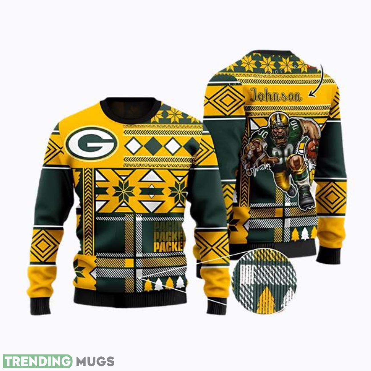 Personalized Green Bay Packers Ugly Sweater Product Photo 1 Personalized Green Bay Packers Ugly Sweater Product Photo 1