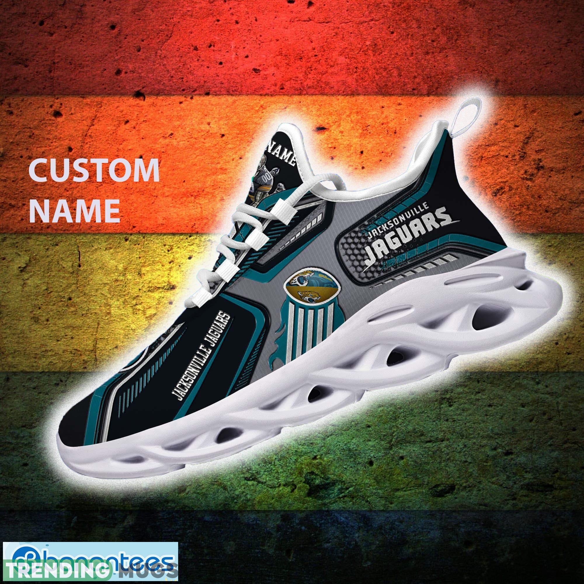 Personalized Jacksonville Jaguars NFL Chunky Shoes For Fans Gift Men And Women Sports Sneakers - Jacksonville Jaguars NFL Max Soul Sneakers_1