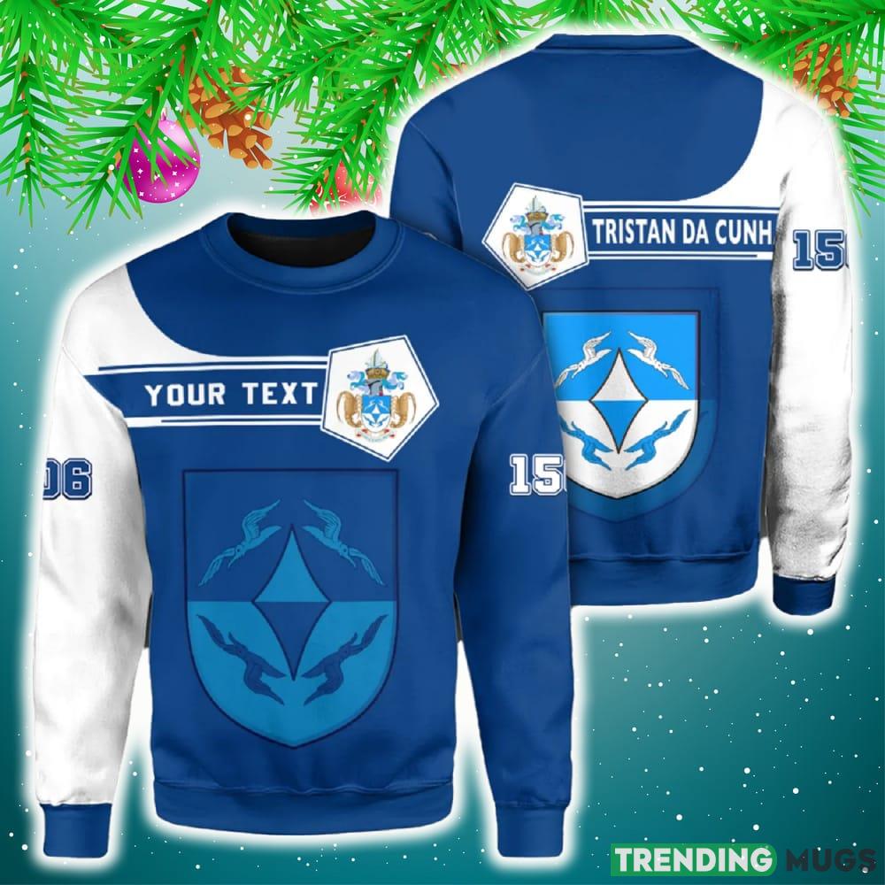 Personalized Tristan Da Cunha Blue 3D Sweater Community Logo Funny Gift For Men And Women Christmas Holiday - Tristan Da Cunha 3D Sweater Christmas_1 Personalized Tristan Da Cunha Blue 3D Sweater Community Logo Funny Gift For Men And Women Christmas Holiday - Tristan Da Cunha 3D Sweater Christmas_1