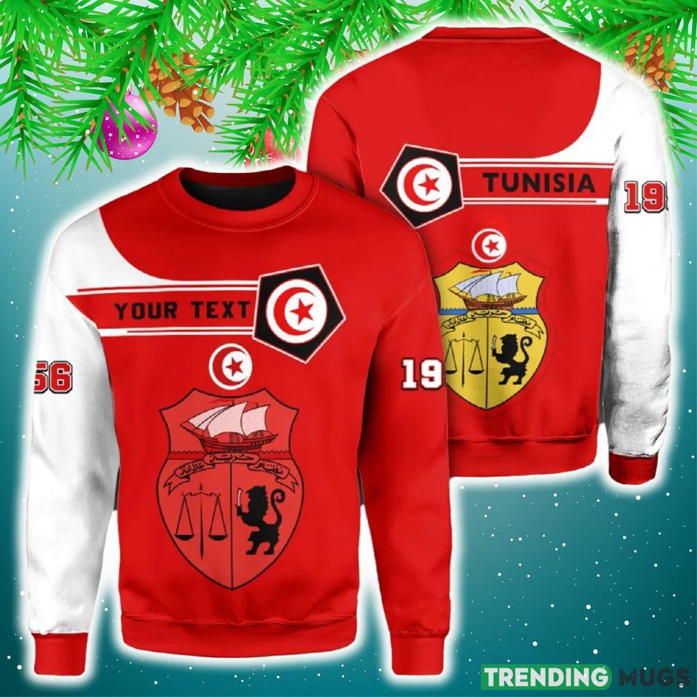 Personalized Tunisia Red 3D Sweater Community Logo Funny Gift For Men And Women Christmas Holiday - Tunisia 3D Sweater Christmas_1 Personalized Tunisia Red 3D Sweater Community Logo Funny Gift For Men And Women Christmas Holiday - Tunisia 3D Sweater Christmas_1