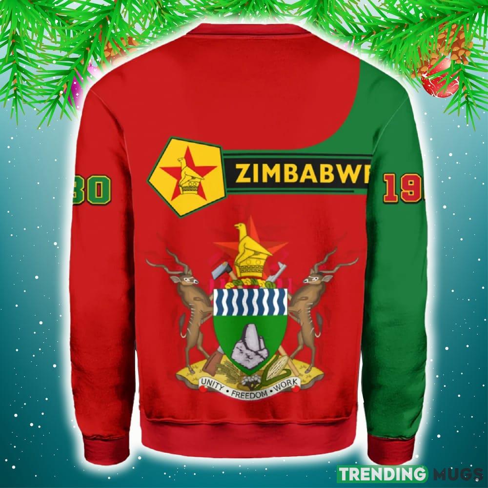 Personalized Zimbabwe Red 3D Sweater Community Logo Funny Gift For Men And Women Christmas Holiday 3D Sweater Personalized Zimbabwe Red 3D Sweater Community Logo Funny Gift For Men And Women Christmas Holiday 3D Sweater