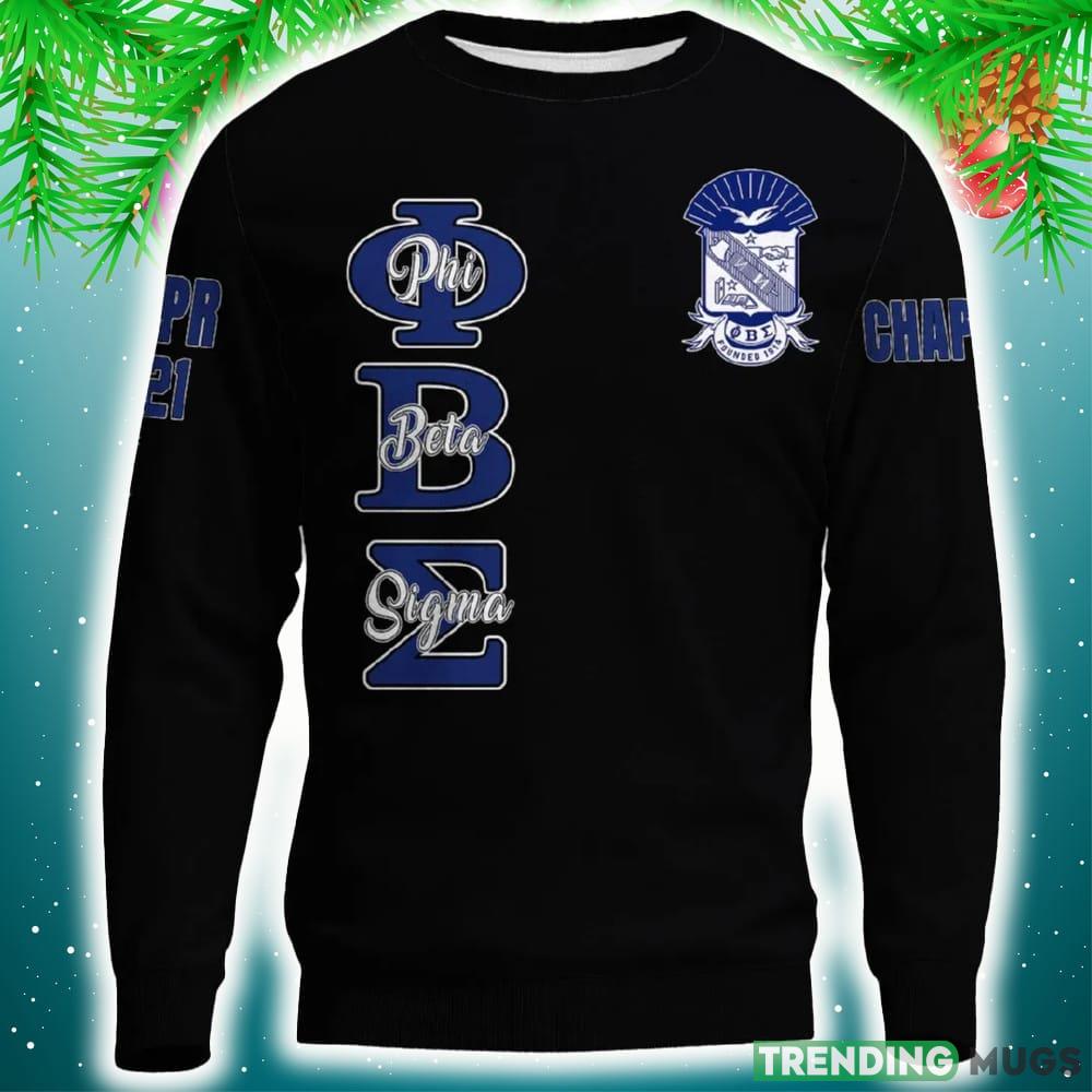 Phi Beta Sigma Black 3D Sweater Community Personalized Logo For Men And Women Gift Christmas 3D Sweater Phi Beta Sigma Black 3D Sweater Community Personalized Logo For Men And Women Gift Christmas 3D Sweater