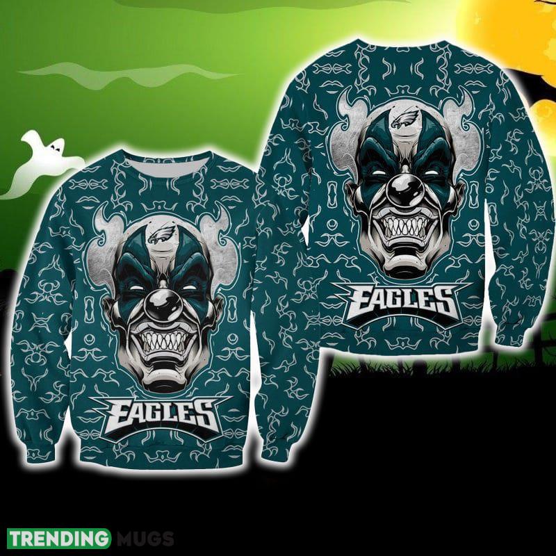 Philadelphia Eagles Halloween Clown Edition Unisex Stitch Ugly Sweater For Men And Women Gift Christmas - Philadelphia Eagles Halloween Clown Edition Unisex Stitch Ugly Sweater For Men And Women Gift Christmas Philadelphia Eagles Halloween Clown Edition Unisex Stitch Ugly Sweater For Men And Women Gift Christmas - Philadelphia Eagles Halloween Clown Edition Unisex Stitch Ugly Sweater For Men And Women Gift Christmas