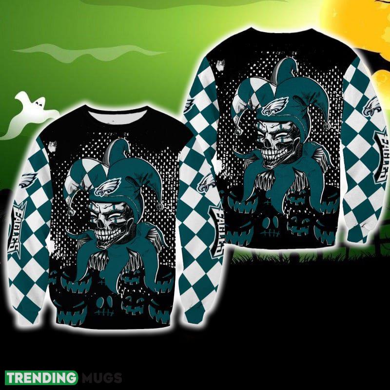 Philadelphia Eagles Halloween Clown Soft Ugly Sweater For Men And Women Gift Christmas - Philadelphia Eagles Halloween Clown Soft Ugly Sweater For Men And Women Gift Christmas Philadelphia Eagles Halloween Clown Soft Ugly Sweater For Men And Women Gift Christmas - Philadelphia Eagles Halloween Clown Soft Ugly Sweater For Men And Women Gift Christmas