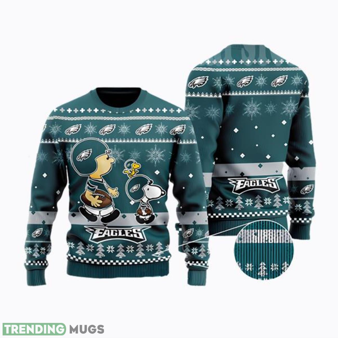 Philadelphia Eagles The Charlie Brown And Snoopy Ugly Christmas Sweater Product Photo 1 Philadelphia Eagles The Charlie Brown And Snoopy Ugly Christmas Sweater Product Photo 1
