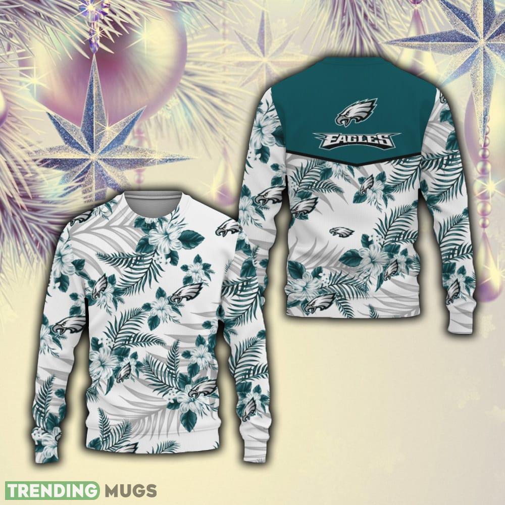 Philadelphia Eagles Tropical Patterns Best Trends Hibicus Flowers 3D Sweater For Men And Women Gift Fans Christmas - 231023-091528 Philadelphia Eagles Tropical Patterns Best Trends Hibicus Flowers 3D Sweater For Men And Women Gift Fans Christmas - 231023-091528
