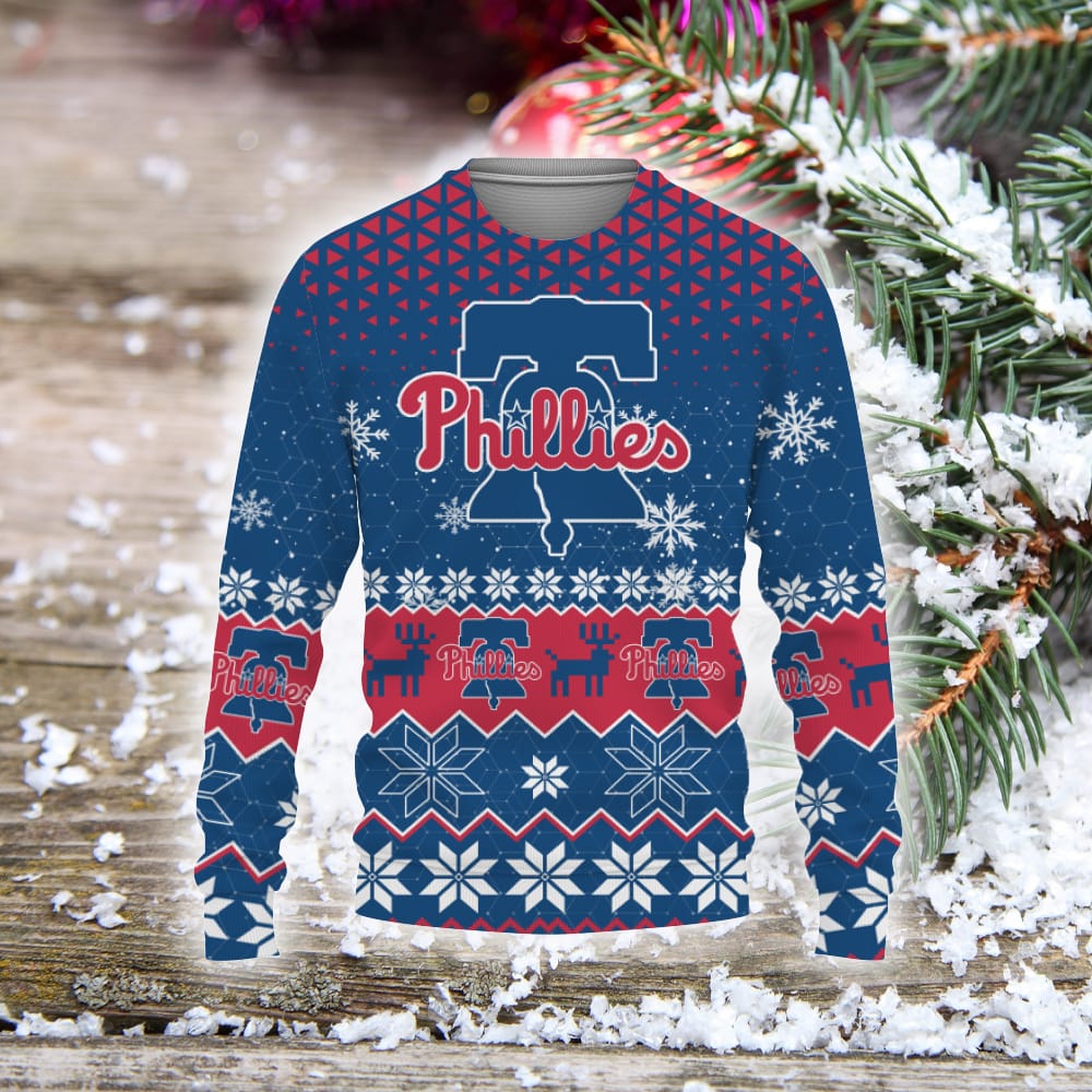 Philadelphia Phillies Sports Football American Ugly Christmas Sweater Christmas Gift Holiday Unisex Sweatshirt For Fans 3D Sweater Philadelphia Phillies Sports Football American Ugly Christmas Sweater Christmas Gift Holiday Unisex Sweatshirt For Fans 3D Sweater