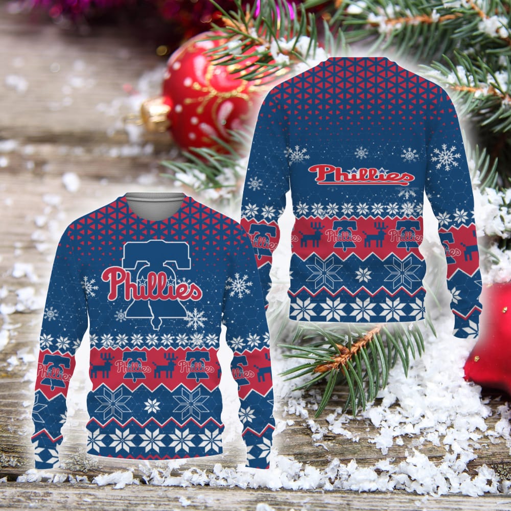 Philadelphia Phillies Sports Football American Ugly Christmas Sweater Christmas Gift Holiday Unisex Sweatshirt For Fans - 011023-101822 Philadelphia Phillies Sports Football American Ugly Christmas Sweater Christmas Gift Holiday Unisex Sweatshirt For Fans - 011023-101822