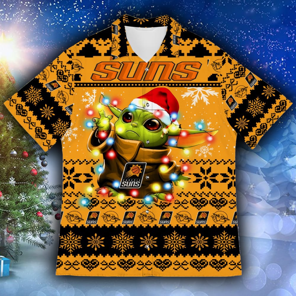 Phoenix Suns Baby Yoda Star Wars Sports Football American Ugly Hawaiian Shirt Gift Christmas - 261023-083928