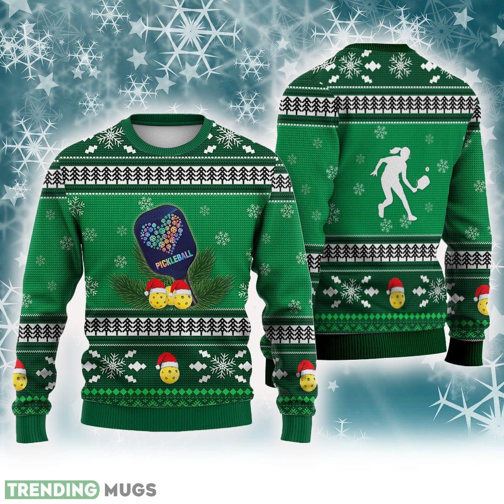 Pickleball Pattern Falling Snowflakes Sweater Trending For Men And Women Gift Holidays - Pickleball Pattern Falling Snowflakes Sweater Trending For Men And Women Gift Holidays