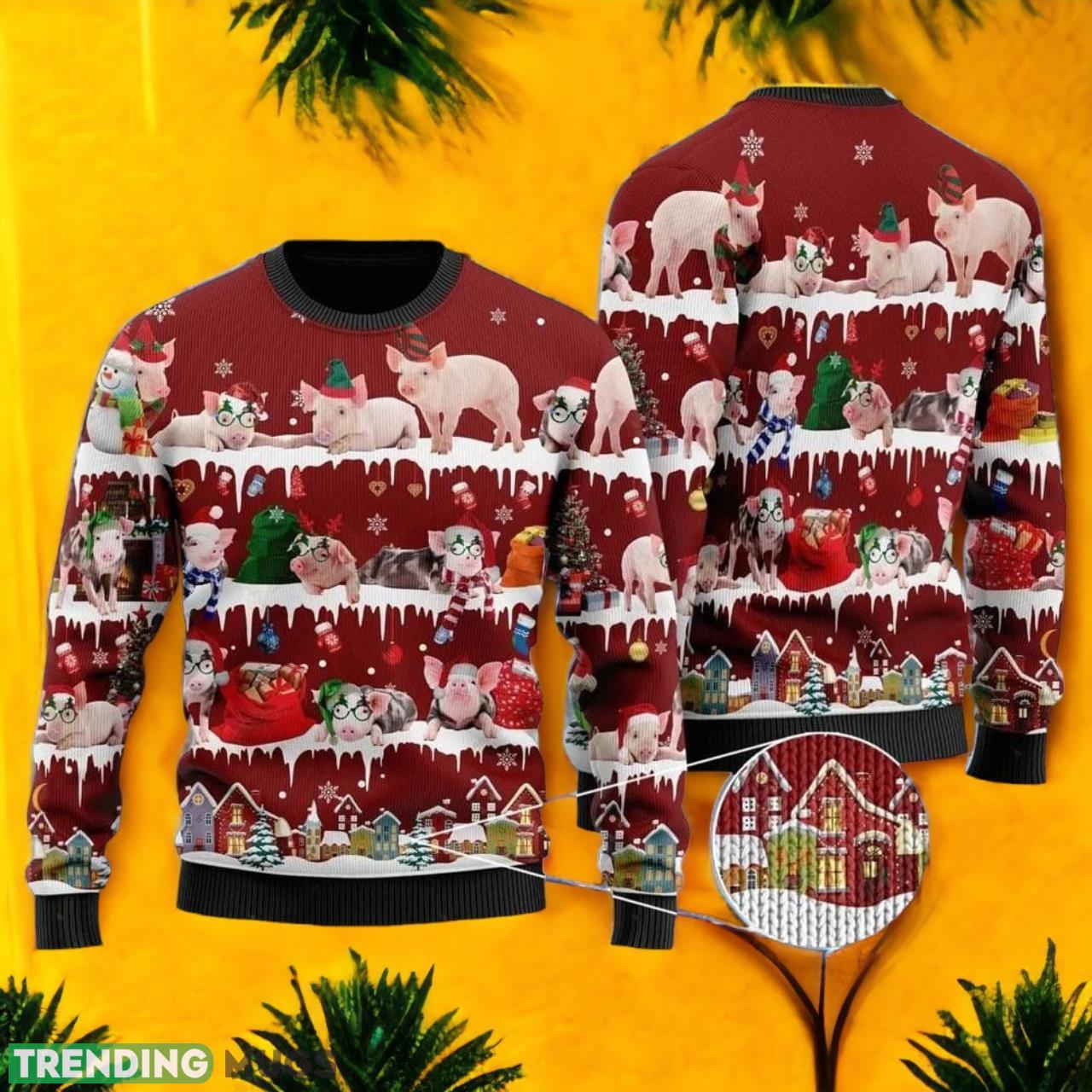 Pig Ugly Christmas Sweater For Men & Women Product Photo 1 Pig Ugly Christmas Sweater For Men & Women Product Photo 1