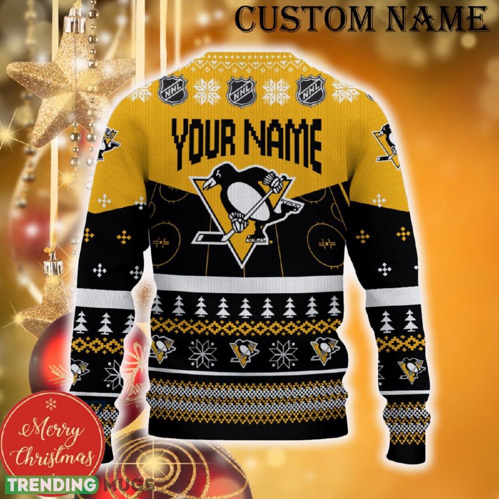 Pittsburgh Penguins Funny Ugly Christmas Sweater Angry For Men And Women Custom Name Gift Fans 3D Sweater Pittsburgh Penguins Funny Ugly Christmas Sweater Angry For Men And Women Custom Name Gift Fans 3D Sweater