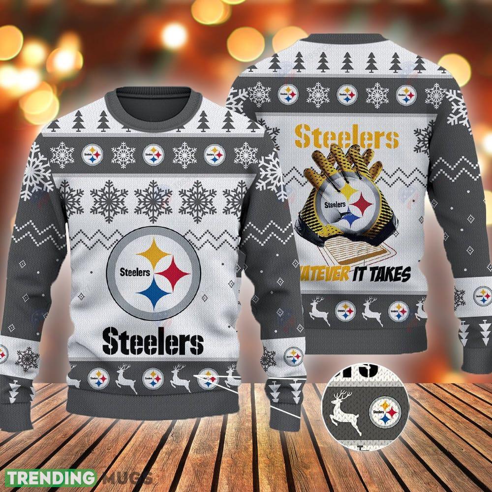 Pittsburgh Steelers Football Gloves Pattern Ugly Grey Sweater Gift Christmas - Pittsburgh Steelers Football Gloves Pattern Ugly Grey Sweater Gift Christmas Pittsburgh Steelers Football Gloves Pattern Ugly Grey Sweater Gift Christmas - Pittsburgh Steelers Football Gloves Pattern Ugly Grey Sweater Gift Christmas