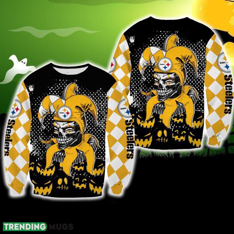Pittsburgh Steelers Halloween Clown Casual Ugly Sweater For Men And Women Gift Christmas - Pittsburgh Steelers Halloween Clown Casual Ugly Sweater For Men And Women Gift Christmas Pittsburgh Steelers Halloween Clown Casual Ugly Sweater For Men And Women Gift Christmas - Pittsburgh Steelers Halloween Clown Casual Ugly Sweater For Men And Women Gift Christmas